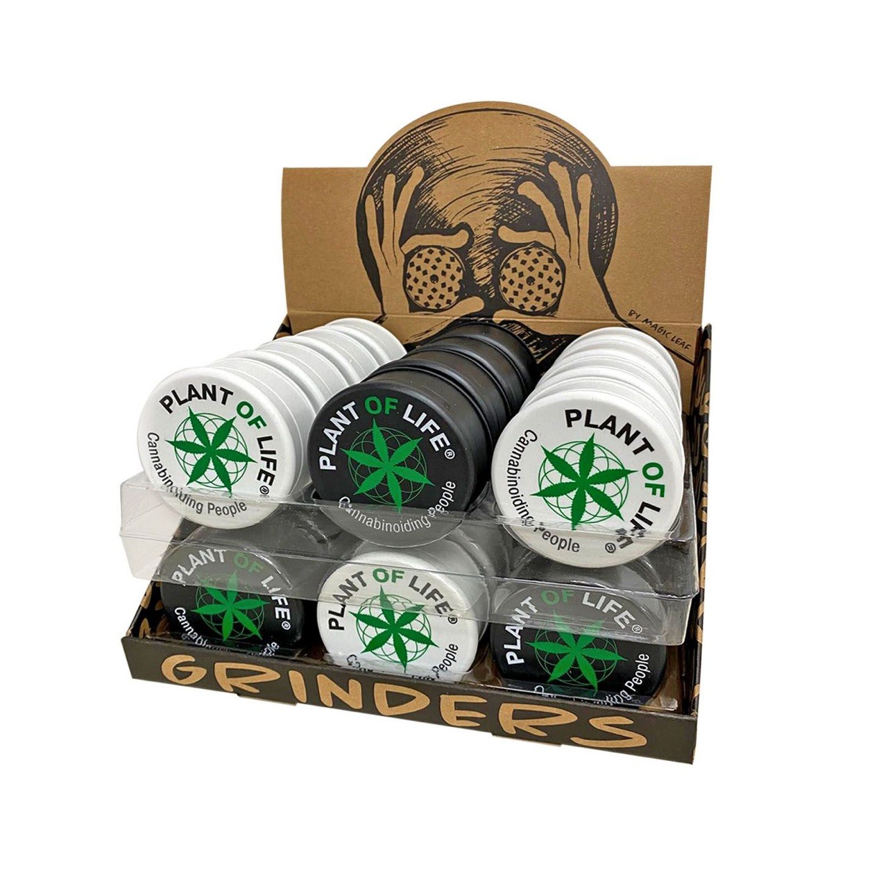 Wholesale Plant of Life Plastic Grinder Display Box